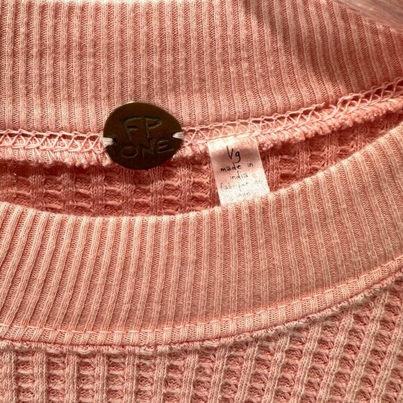 Free People Pink Long Sleeve Top - Picture 6 of 8